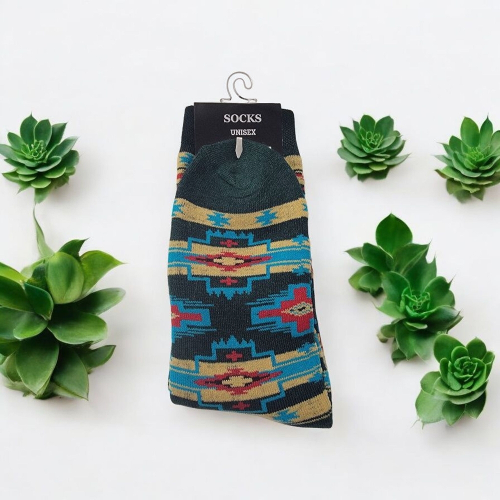 Trendy Patterned Socks - Multicolor - Picture 2 of 2